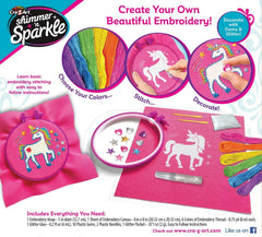 Cra-Z-Art Shimmer & Sparkle Unicorn Embroidery Kit for Kids