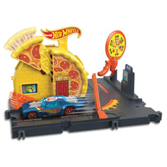 Hot Wheels City Speedy Pizza Pick-Up Playset with 1 Car