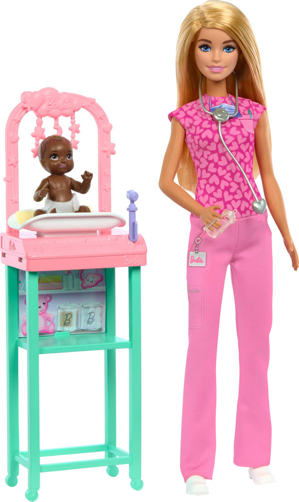 Barbie Baby Doctor Playset with Doll, Baby & Accessories