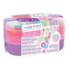 Make It Real Beauty 2-Go! 136-Piece Cosmetic Set & Carry Case