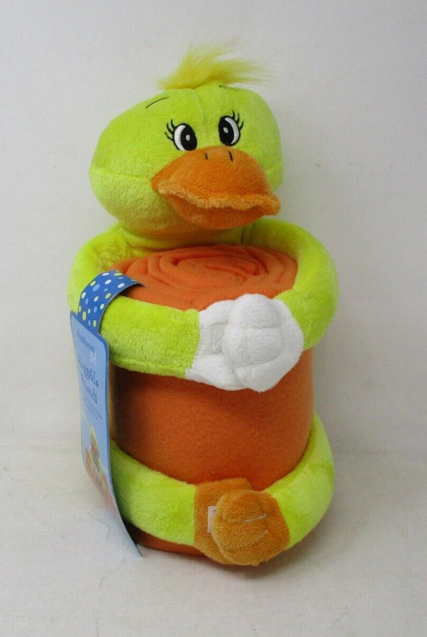 Northpointe Huggable Duck Plush with Quacking Sound & Fleece Throw
