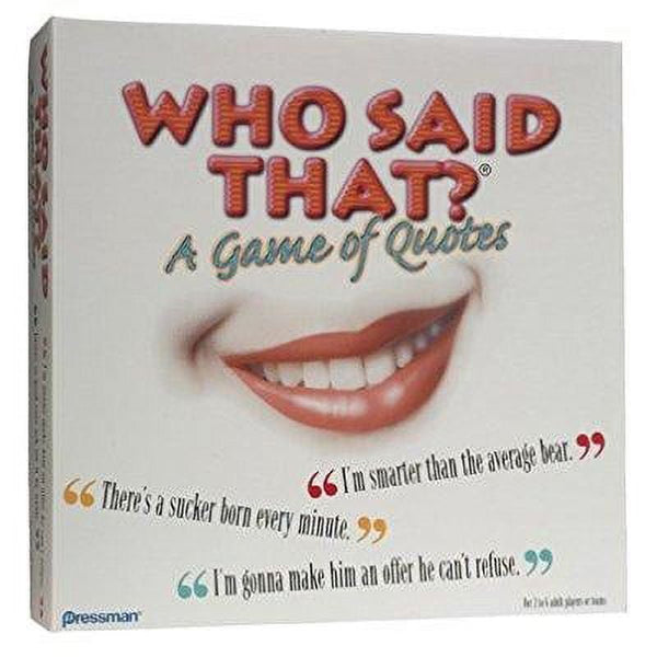 Who Said That? – The Ultimate Quotes Party Board Game