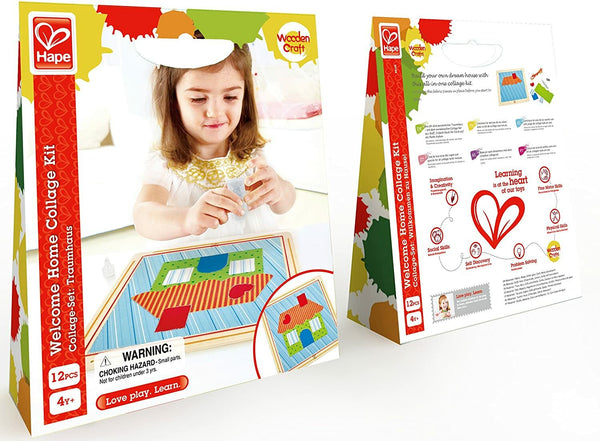 Hape Welcome Home Collage Kit – Creative Arts & Crafts for Kids