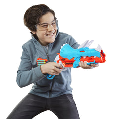 Nerf DinoSquad Tricera-Blast Dart Blaster | Triceratops Design