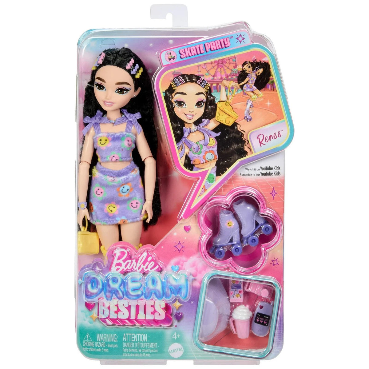 Barbie Dream Besties Renee Roller Skating Fashion Doll