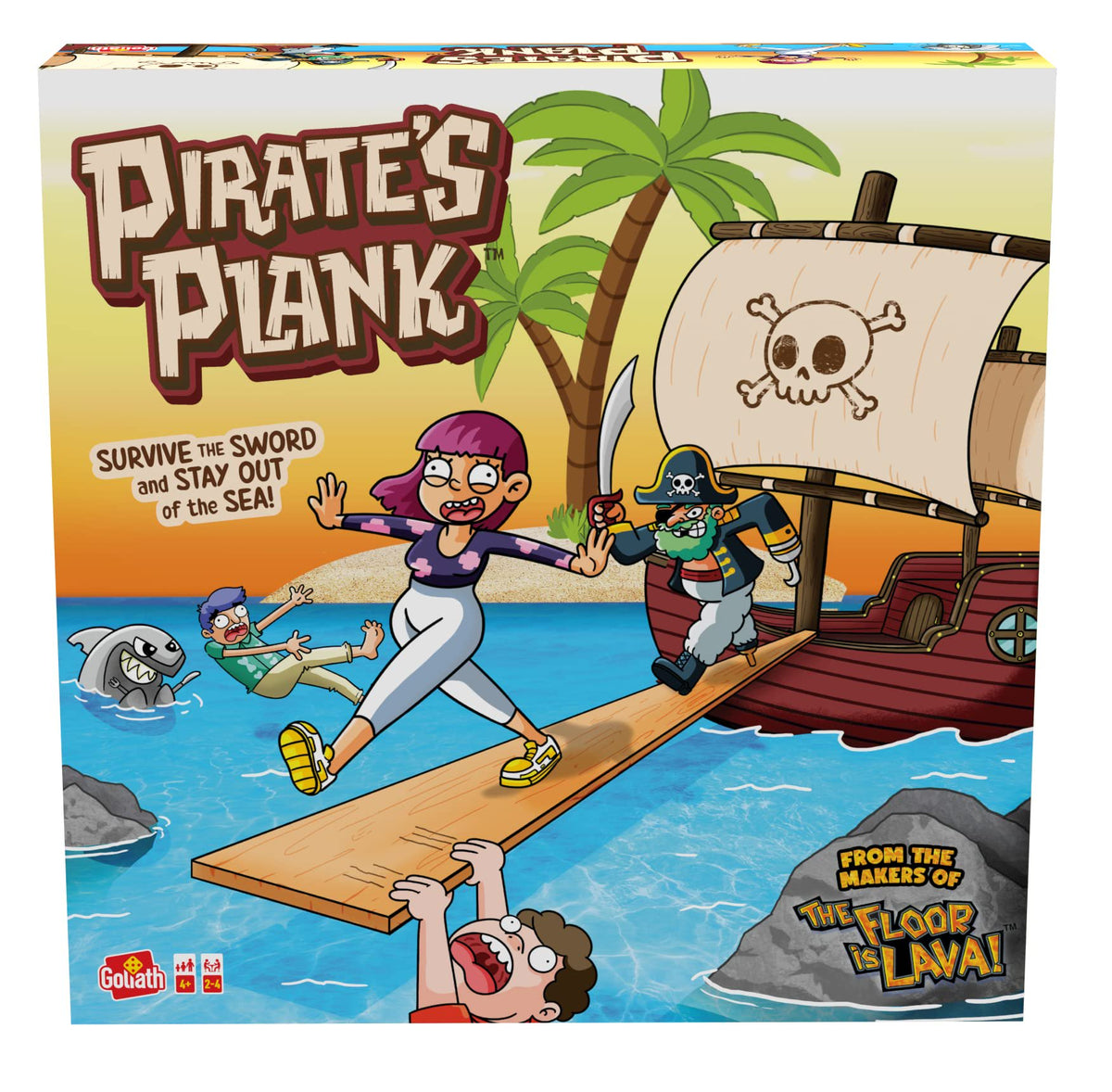 Goliath Pirate's Plank Active Floor Game | Ages 4+
