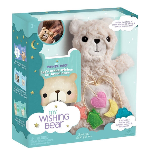 PlayMonster Wishing Bear – DIY Stuffed Animal & Bedtime Story Book Set