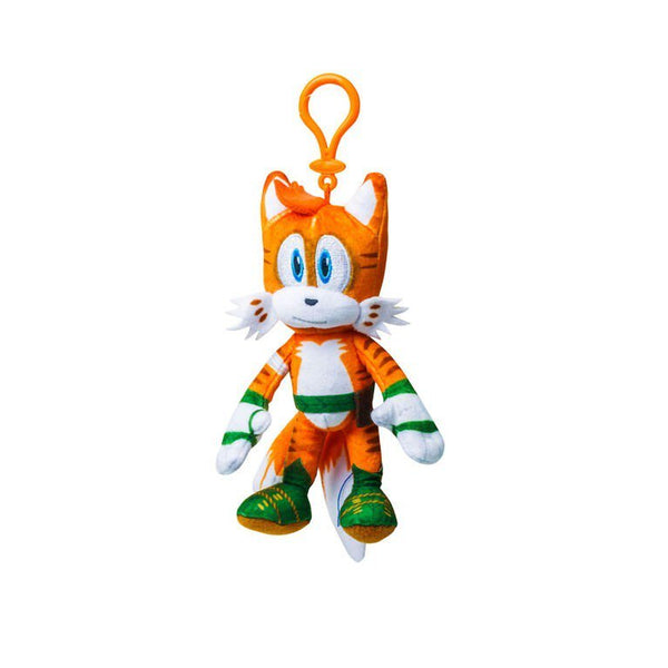 SEGA Sonic Prime Tails Plush Keychain | Clip-On Character