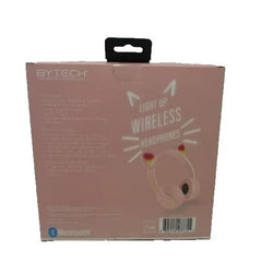 Bytech Light Up Wireless Headphones – Pink Cat Design