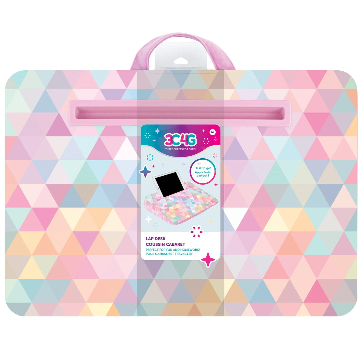 Make It Real Triangle Faux Fur Lap Desk – Girls Ages 6+