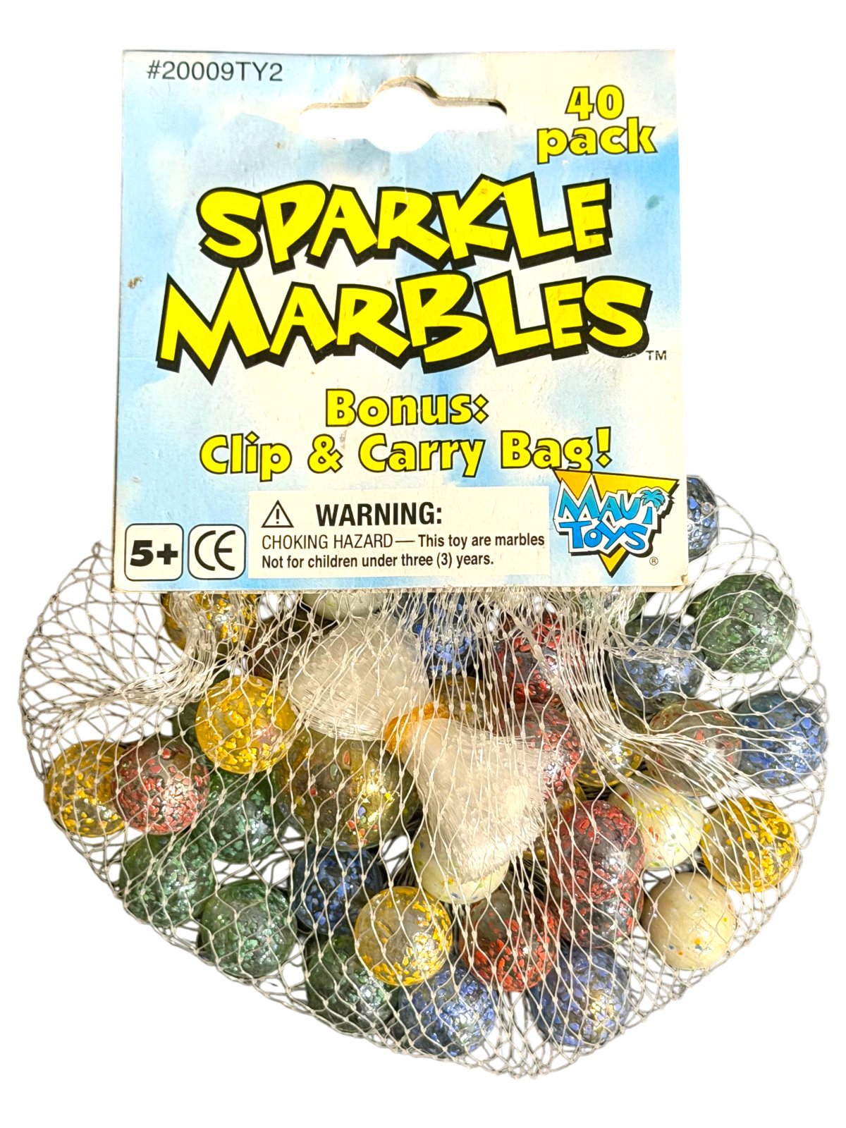 Muai Toys Sparkle Marbles – 40-Pack Classic Play Set