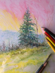 RoseArt Premium 24ct Soft Core Watercolor Pencils in Design Tin