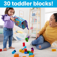 MEGA ABC Building Bag – Letter Learning Building Set for Kids