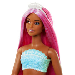 Barbie Mermaid Doll – Magenta Hair, Shell Bodice & Red Tail