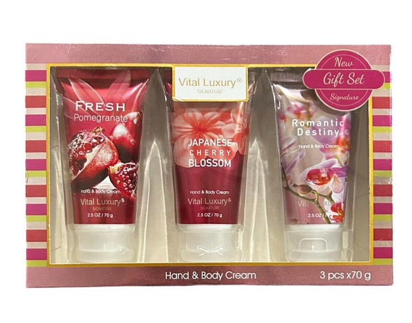 Vital Luxury Hand & Body Cream Gift Set – 3 x 2.5 oz