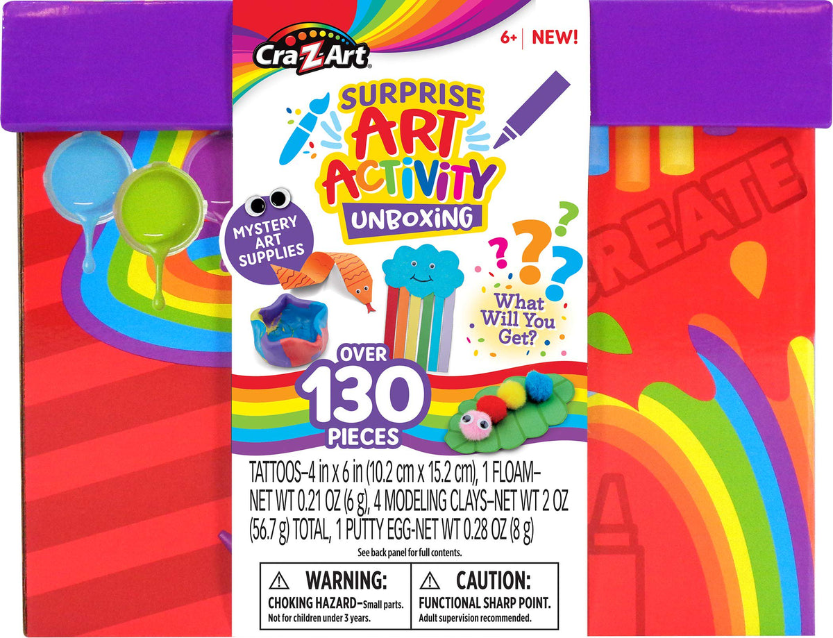 Cra-Z-Art Surprise Art Unboxing Kit – 130+ Creative Activities
