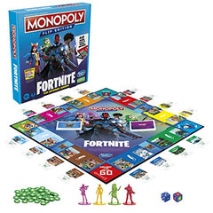 Hasbro Monopoly Fortnite Flip Edition Board Game for 4 Players