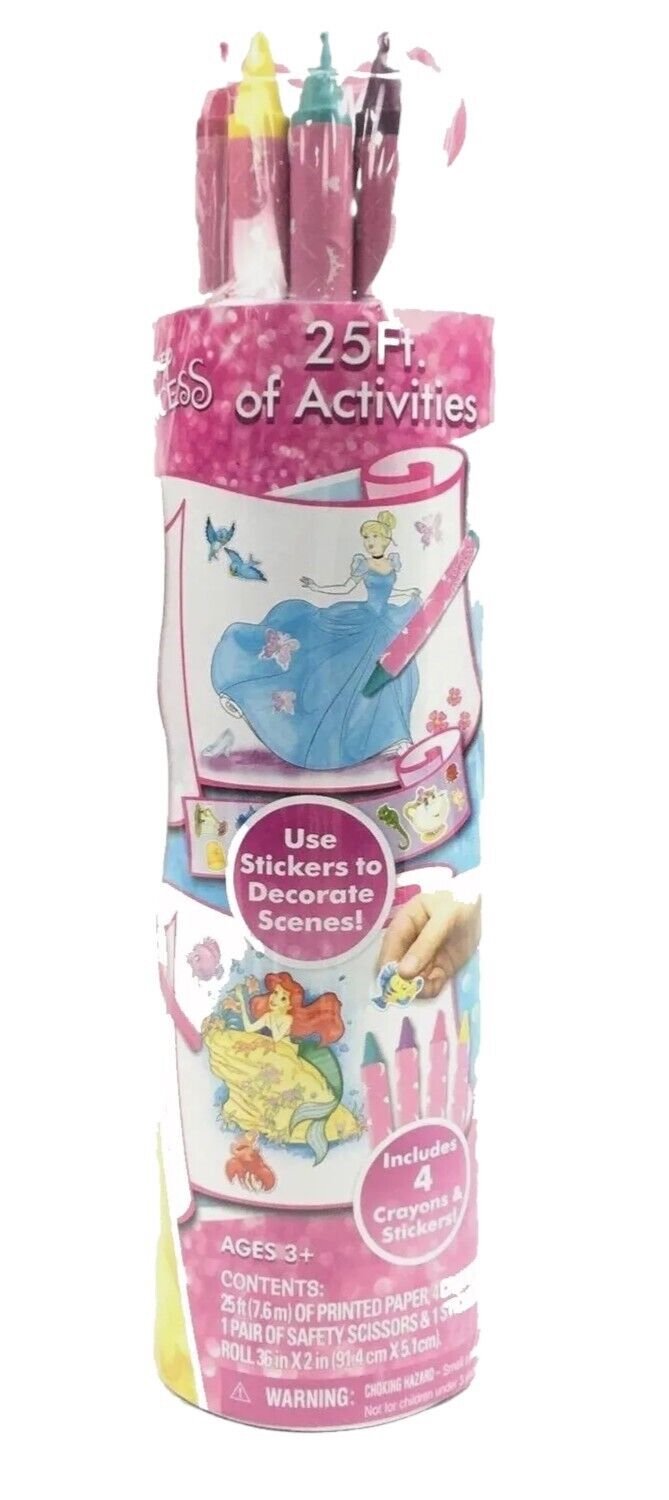 Disney Princess 25 ft Activity Set with Crayons