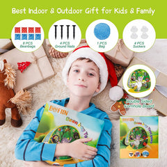 BEEFHN 2-in-1 Kids Bean Bag Toss & Cornhole Board Game