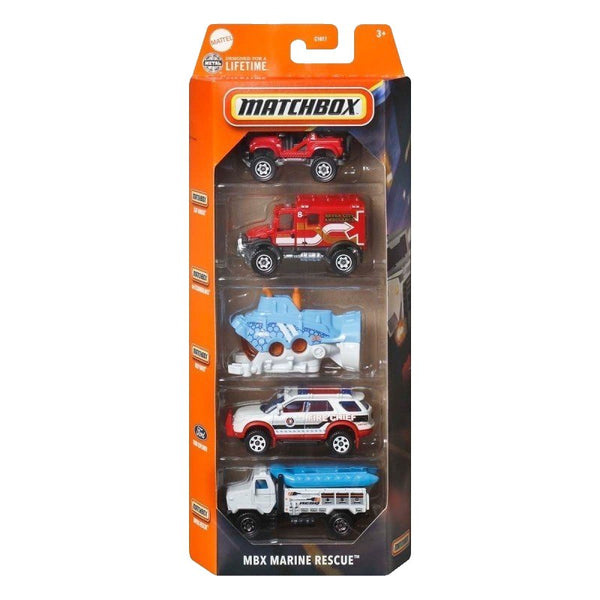 Matchbox MBX Marine Rescue 5-Pack Die-Cast Vehicle Set