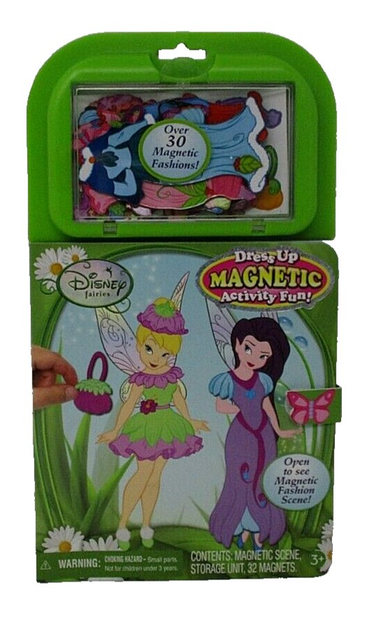 Disney Fairies Magnetic Dress-Up Activity Set with 32 Fashion Magnets