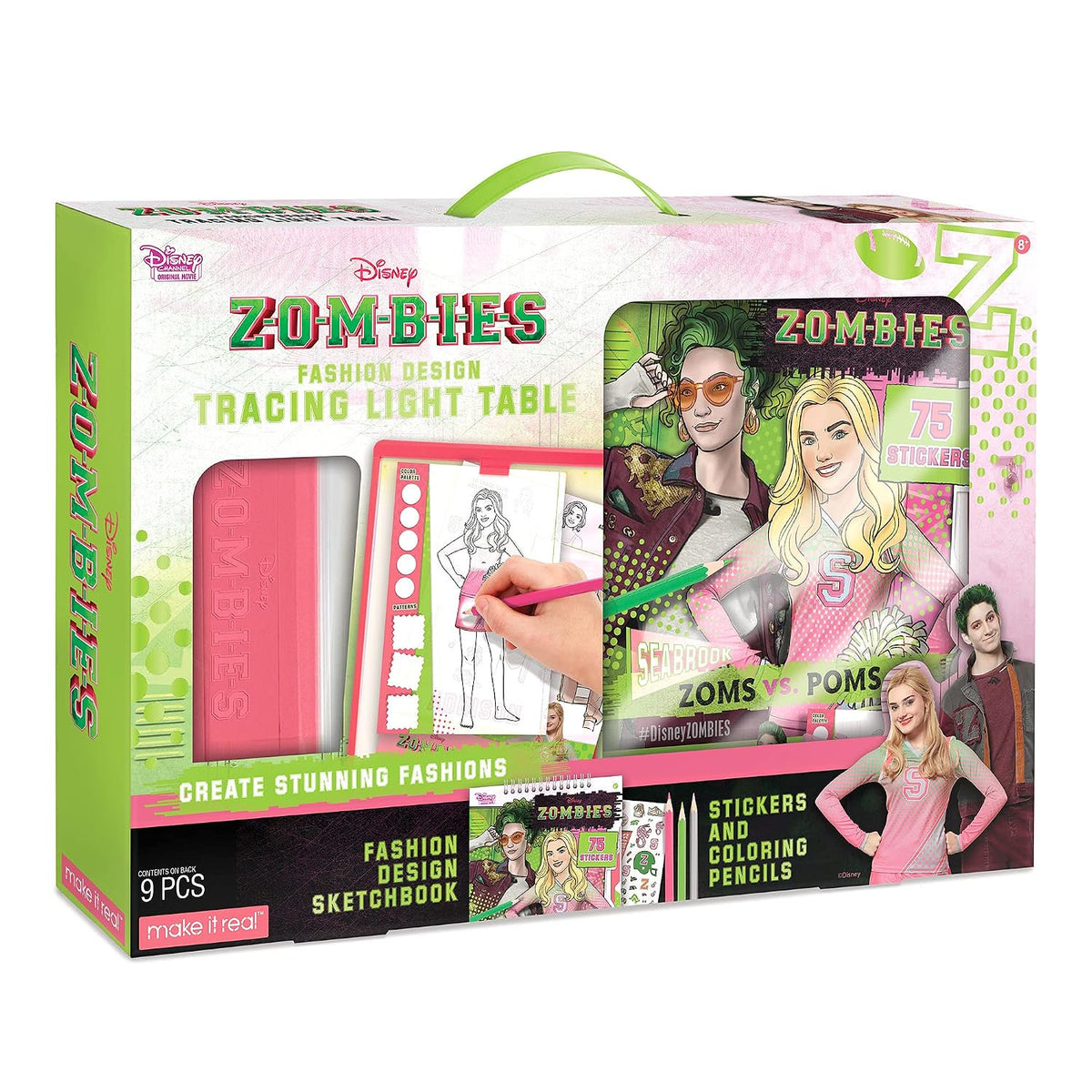 Disney Zombies Kids' Fashion Design Light Table & Tracing Kit