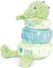 Demdaco Rawr Means I Love You Dinosaur Stackable Rings Plush