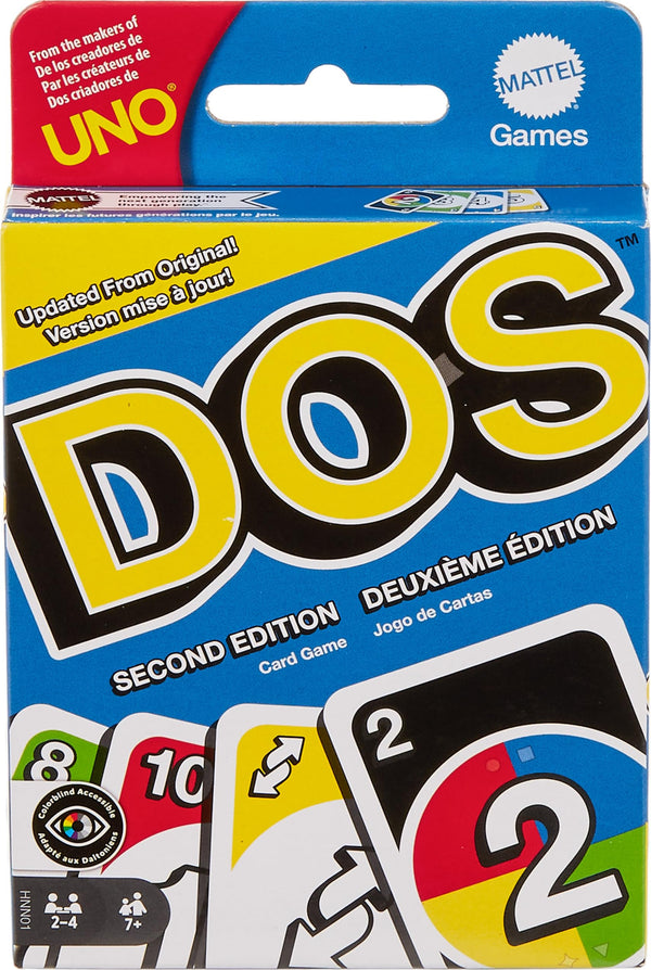 Mattel DOS Second Edition Card Game – Color Blind Accessible