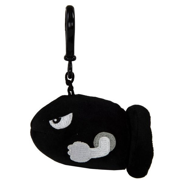 Nintendo Mocchi Mocchi Bullet Bill Clip-On Plush | 4" Mario Kart