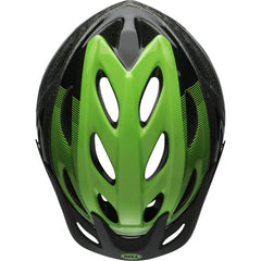 Bell Axle Adult Bike Helmet – Adjustable Fit, Black/Green