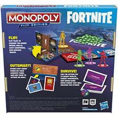 Hasbro Monopoly Fortnite Flip Edition Board Game for 4 Players