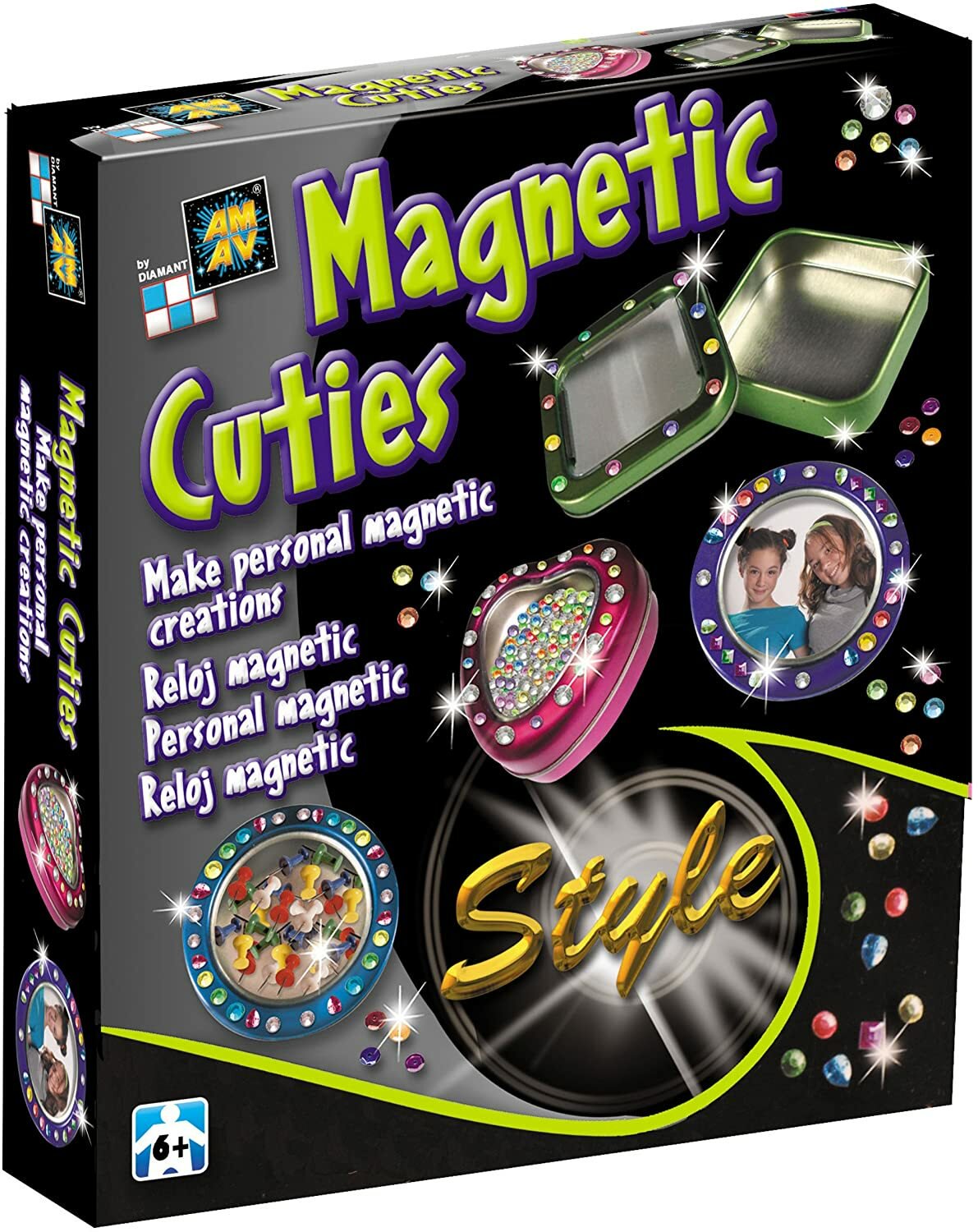AMAV Metallic Cuties Magnetic Creative Kit for Kids
