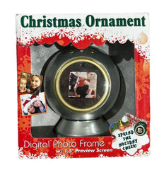 Digital Concepts Christmas Ornament Digital Photo Frame – 1.5" Screen