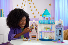 Mattel Disney Wish Rosas Castle Dollhouse Playset with 2 Mini Dolls