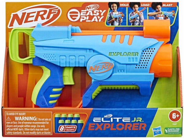 Nerf Elite Junior Explorer Toy Blaster for Kids with 8 Darts