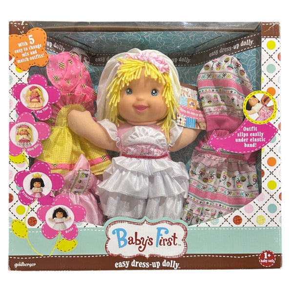 Goldberger Baby's First Easy Dress-Up Dolly | Toddler Doll