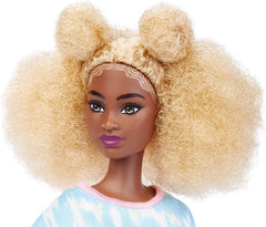 Barbie Fashionistas Tall Doll – Blonde Afro & Tie-Dye Romper