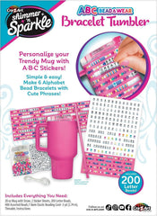 Shimmer 'n Sparkle ABC Bead Bracelet Making Set with 20oz Tumbler
