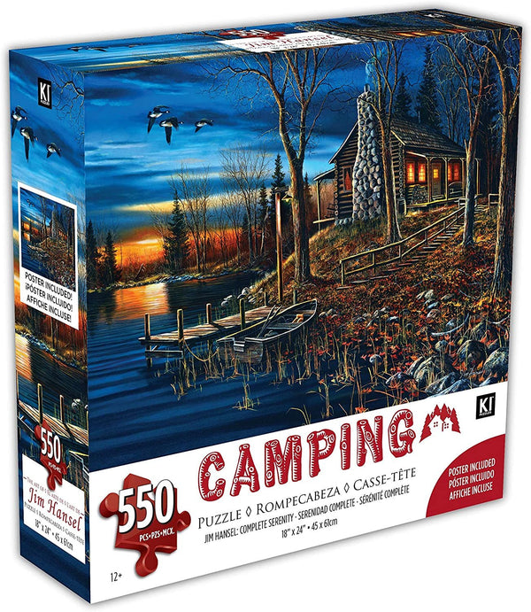 KI Puzzles Complete Serenity 550-Piece Jigsaw | Jim Hansel Art