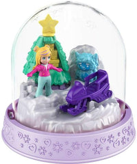 Polly Pocket Snow Scene Snowmobile Ornament Mini Playset by Mattel
