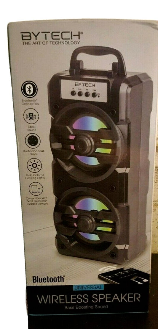 Bytech Wireless Bluetooth Speaker with LED Lights & Bass Boost