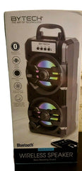 Bytech Wireless Bluetooth Speaker with LED Lights & Bass Boost