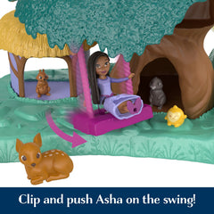 Mattel Disney Wish Magical Star Playset with Asha of Rosas Mini Doll