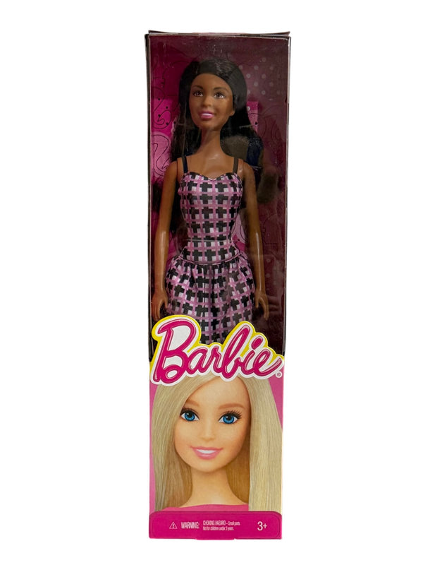 Barbie African American Brunette Doll – Houndstooth Spaghetti
