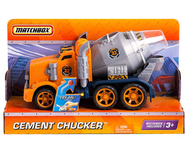 Matchbox Cement Chucker Truck with Realistic Sounds