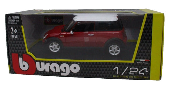 Burago 1:24 Die-Cast Mini Cooper Red
