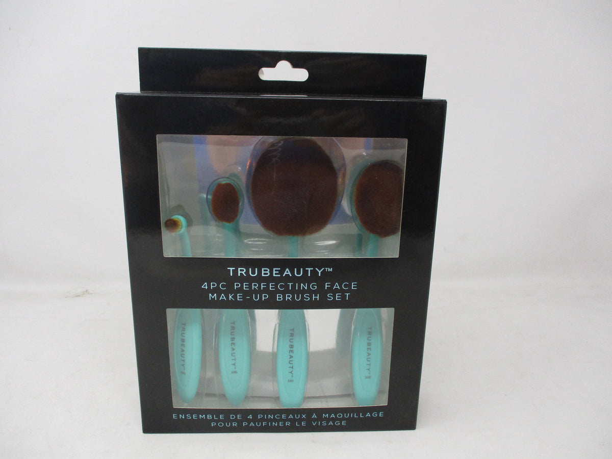 Tru Beauty Perfecting Face Makeup Brush Set in Seafoam | 4 Piece