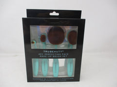 Tru Beauty Perfecting Face Makeup Brush Set in Seafoam | 4 Piece