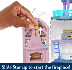 Mattel Disney Wish Rosas Castle Dollhouse Playset with 2 Mini Dolls