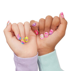 Make It Real Totally Trendy Faux Nail Set – 7 Sets, Ages 8+
